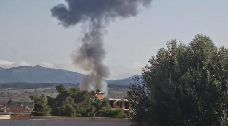 Δείτε βίντεο από τη συντριβή του μαχητικού αεροσκάφους της Πολεμικής μας Αεροπορίας